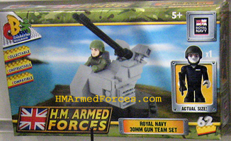 HM Armed Forces Royal Navy 30mm Gun Team Set